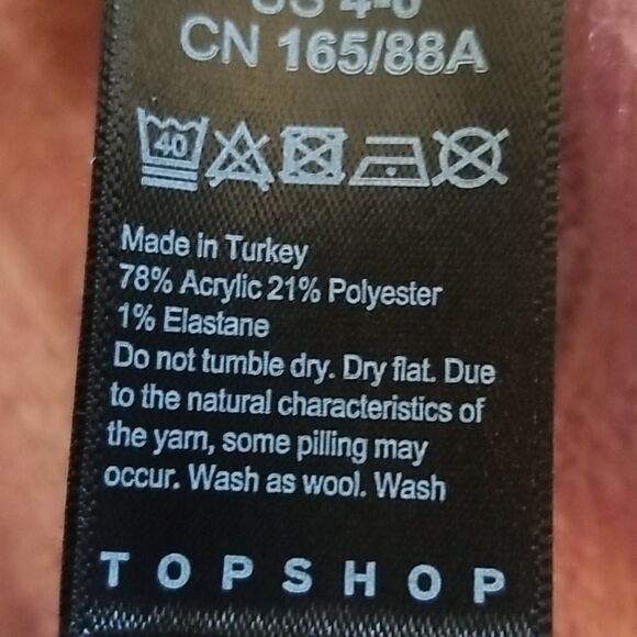 TOPSHOP MAUVE SWEATER. SIZE 4-6. - Picture 15 of 15